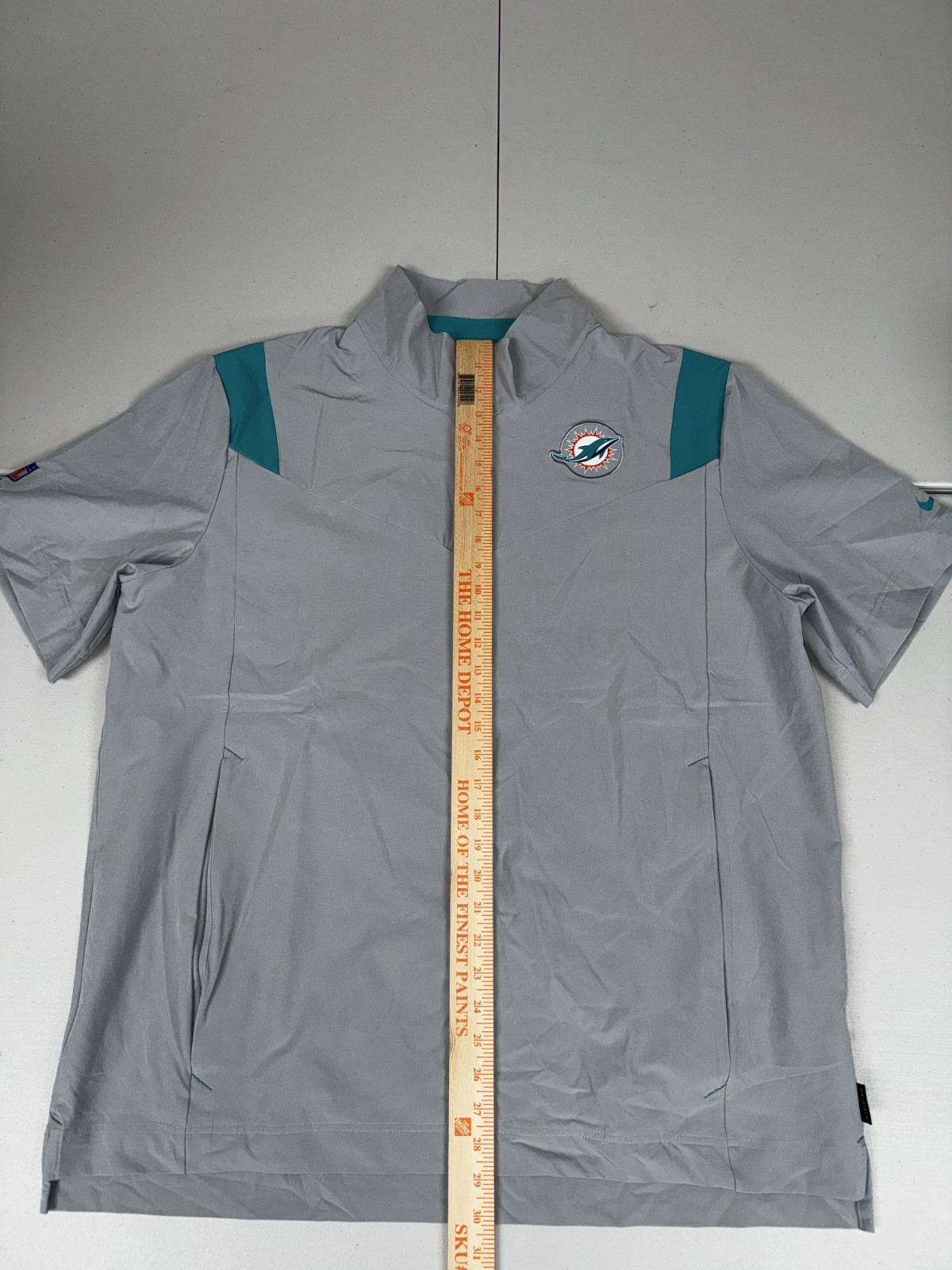 Nike Miami Dolphins 1/4 Zip Coaches Jacket On Field Apparel Pick Size M-4XL