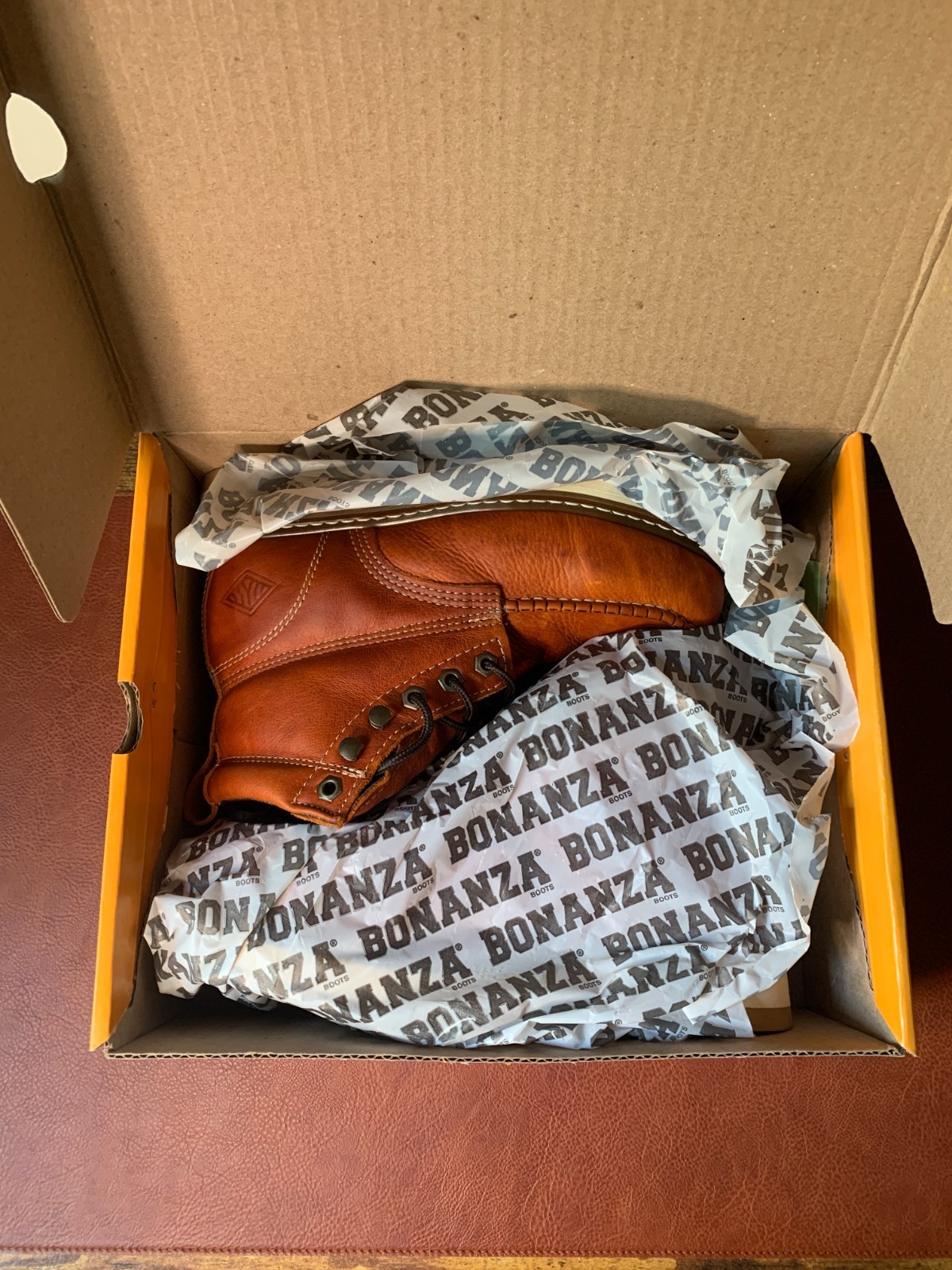 Bonanza Frontier Dual 6″ Moc Toe Goodyear Welted Boots US 7.5