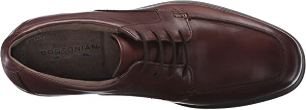 Men’s Bostonian Tifton Edge Oxford Dress Shoes, Brown Leather, 8.5M, NIB