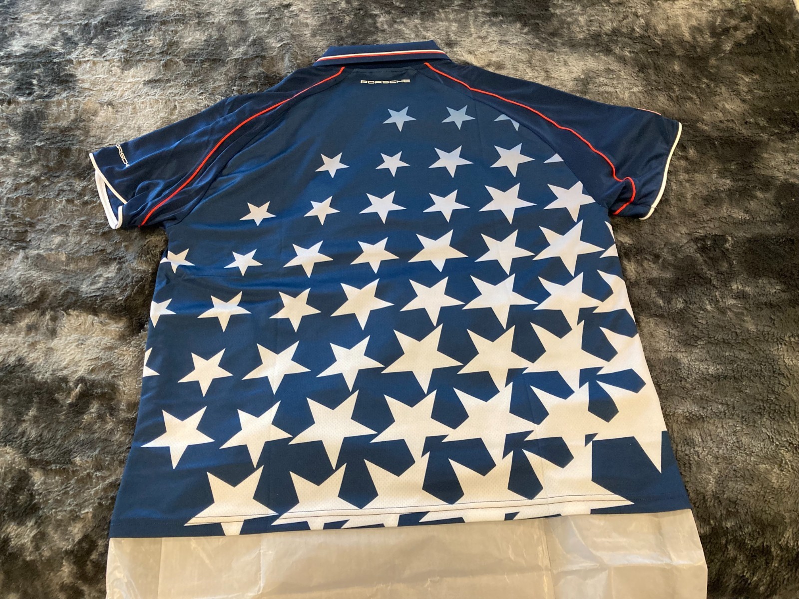 PORSCHE DESIGN / PUMA LTD ED. USA SOCCER STYLE T-SHIRT WITH COLLAR USA SIZE XXL