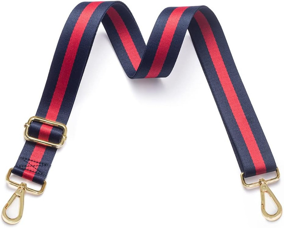 Wide Adjustable Crossbody Purse Strap Replacement – Stripe Design