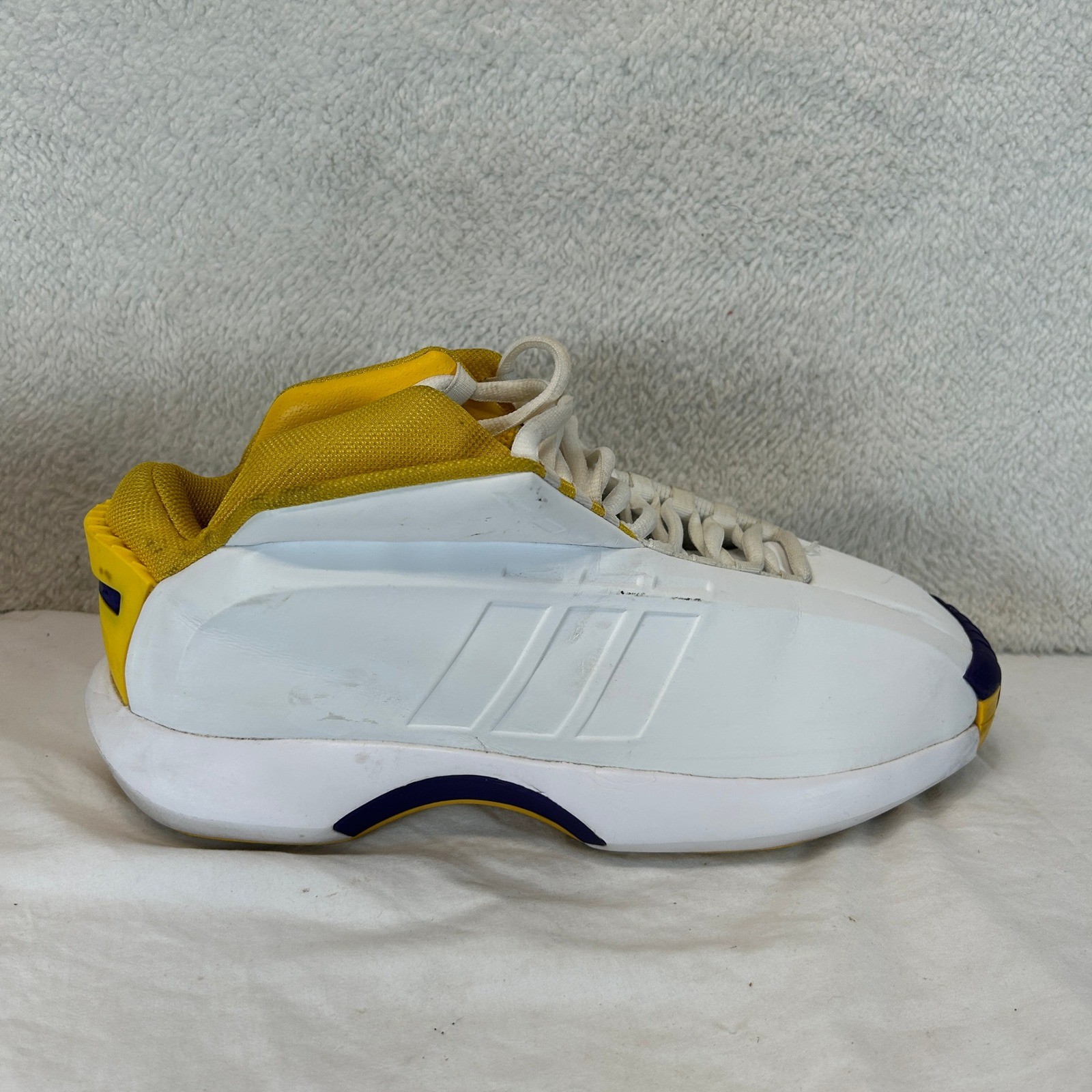 adidas Crazy 1 The Kobe White Yellow Purple Basketball Shoes Mens Size 10.5