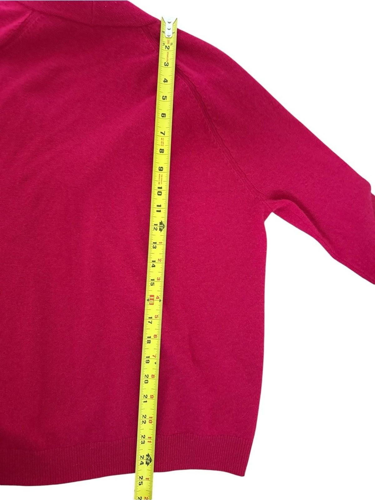 Sundance 100% Cashmere Sweater Size M Pink V-Neck Long Sleeve Pullover