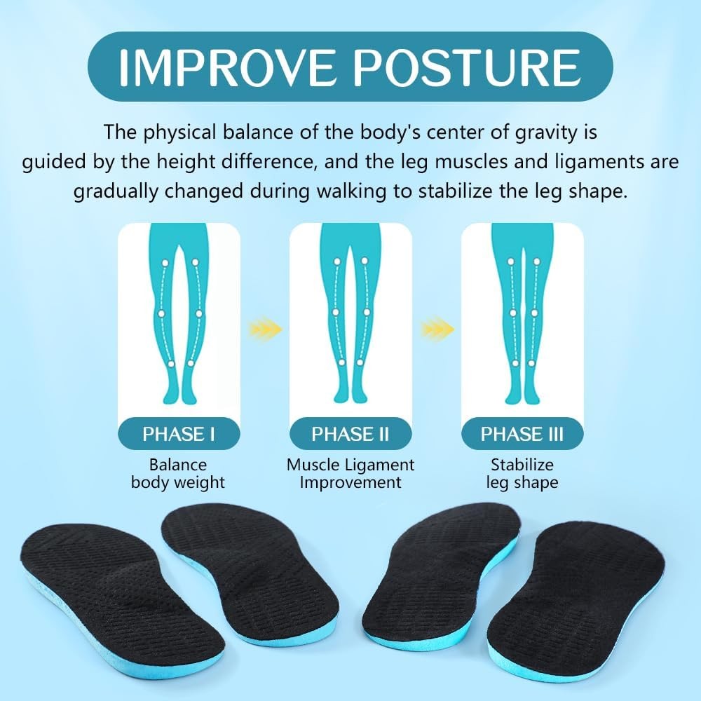 Supination Correction Insoles for Men & Women, Plantar Fasciitis Orthotic Ins