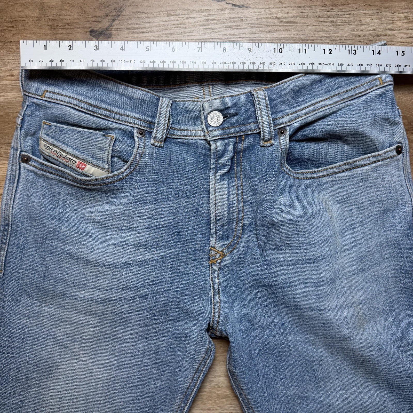 Diesel 1979 Sleenker Jeans Men 28×32 Blue Slim Skinny Stretch Light Wash 09C01