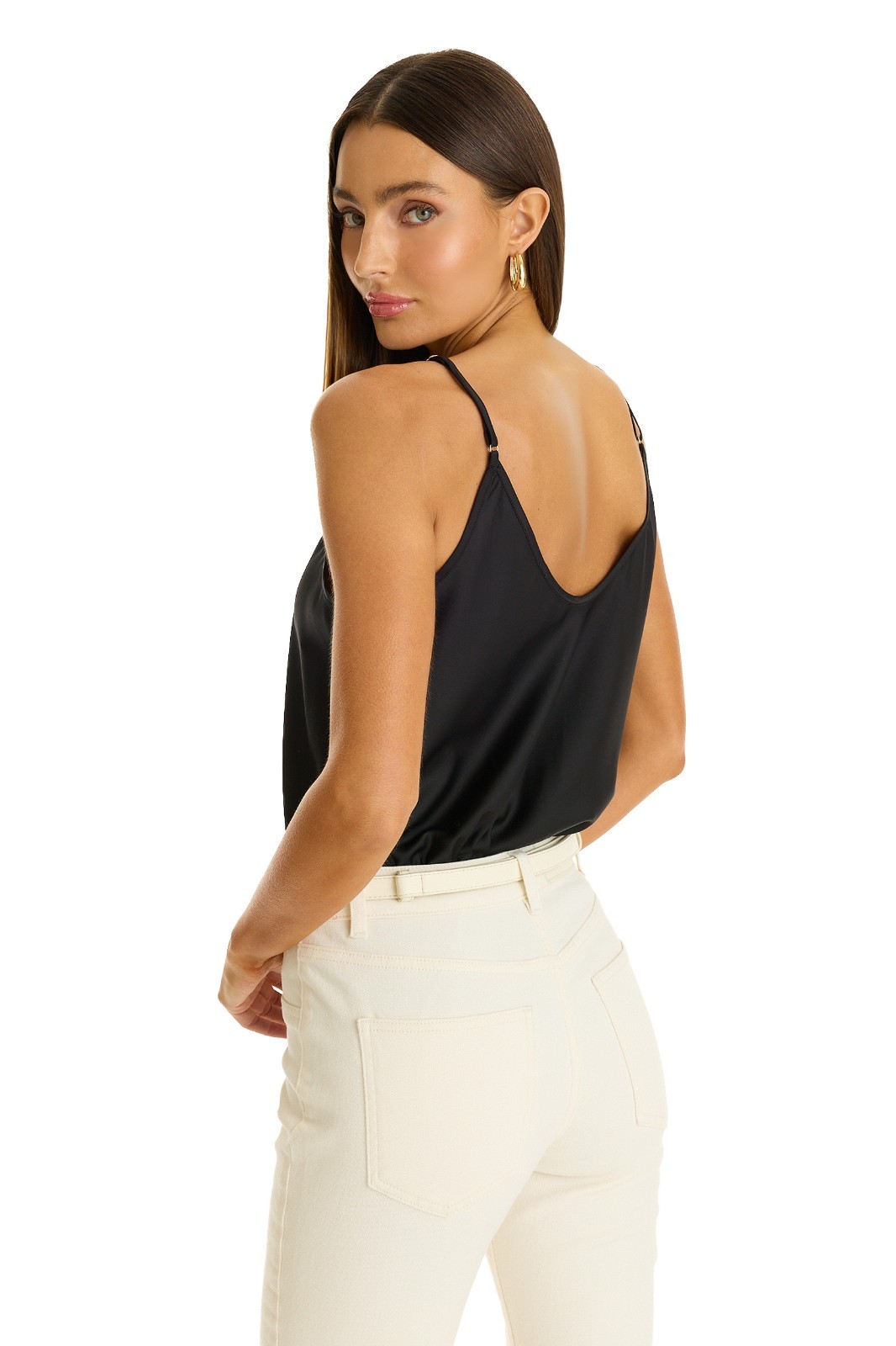 Yara Silk Camisole Black THE NOLI SHOP