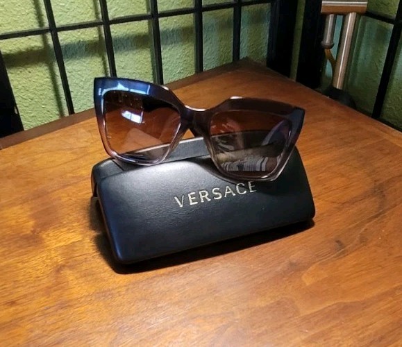 Versace MOD. 4418 Women’s Cat Eye Sunglasses Brown Gradient UV400 145mm