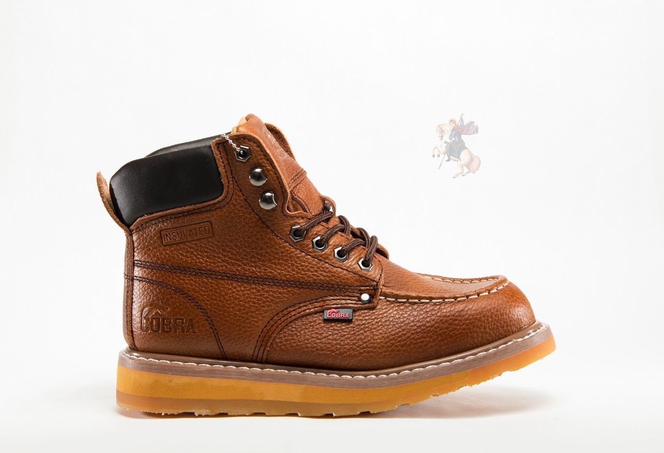 Men Work Boot Cobra C27M Dark Brown Genuine Leather Goodyear Welt Construction