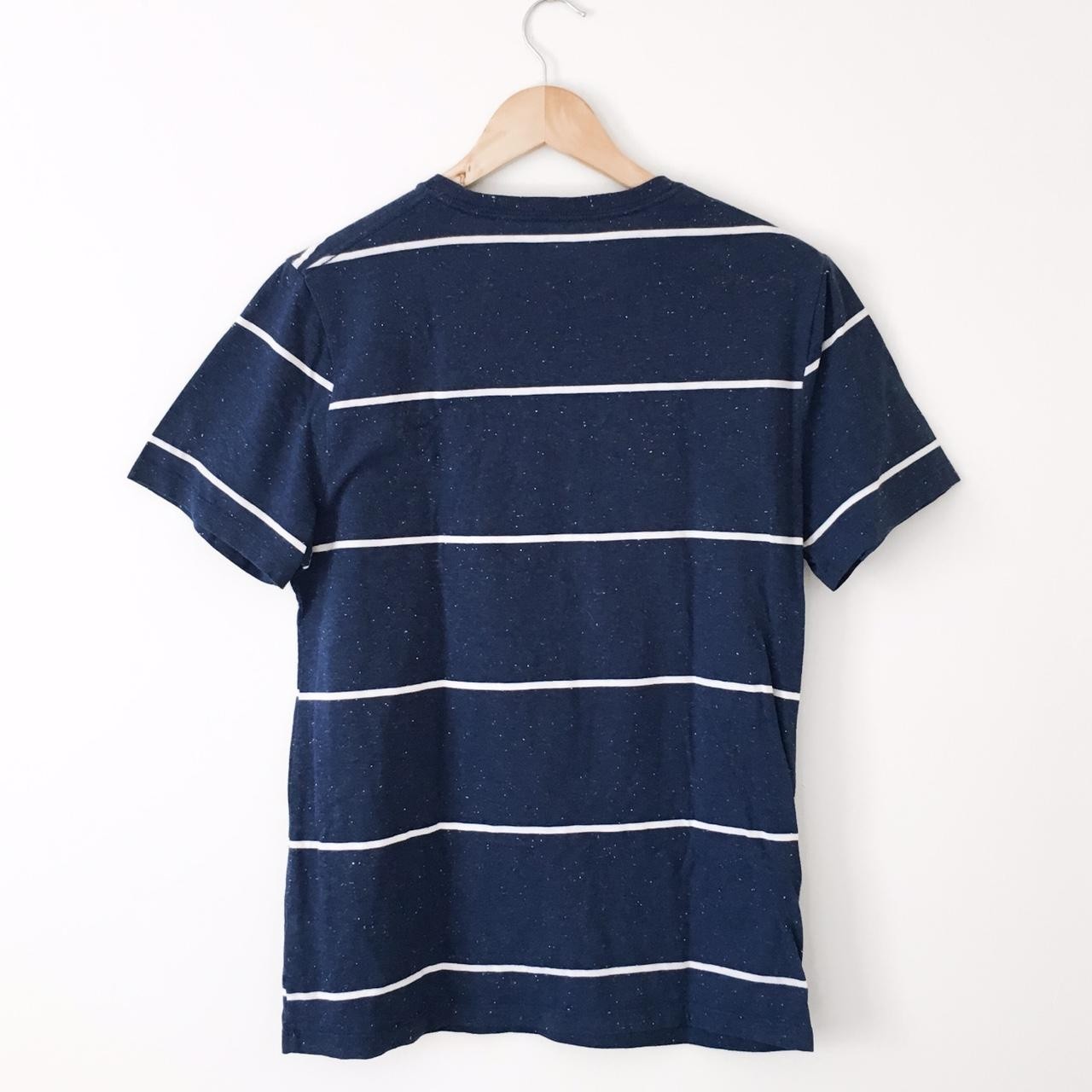 Old Navy Soft-Wash Striped Navy Medium T-Shirt