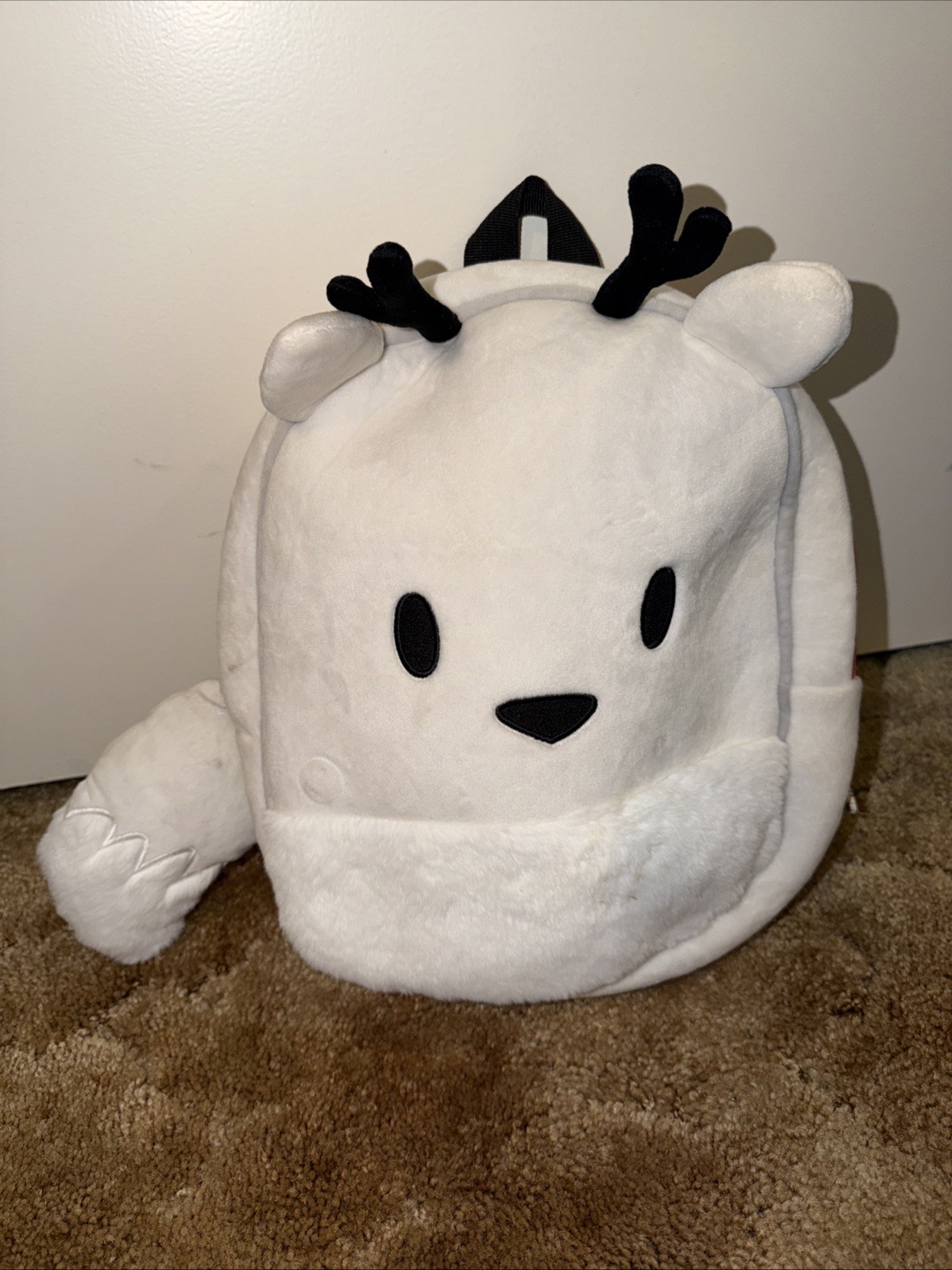 Gund Twig Hilda Fawn Deer Fox White Black Antlers Tail Netflix Plush Backpack