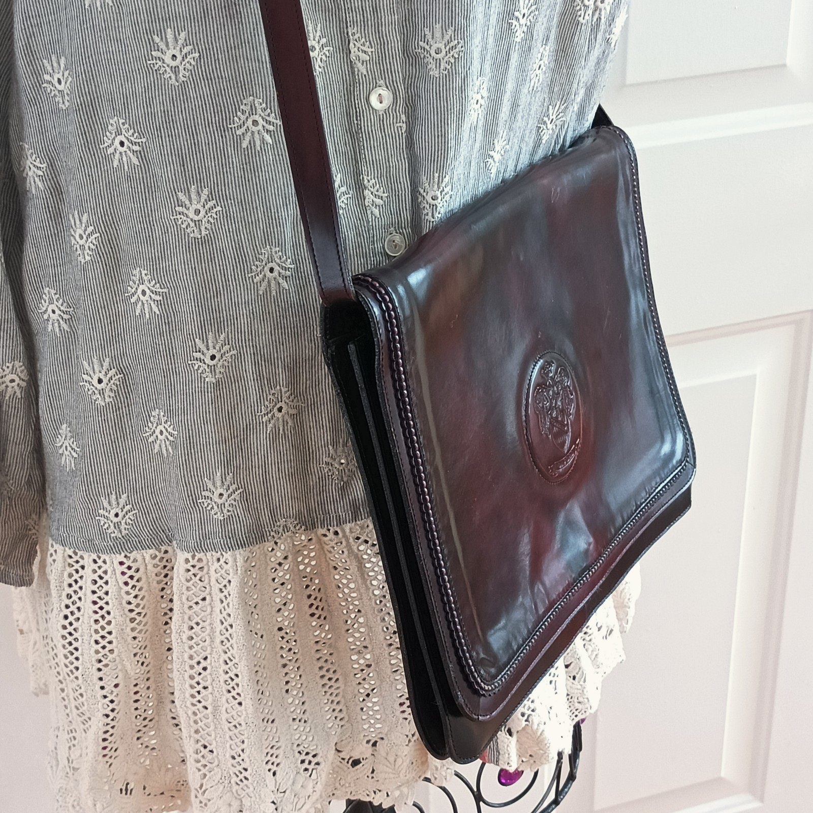 Alberto Ventura Made In Italy Genuine Leather Shoulder Bag