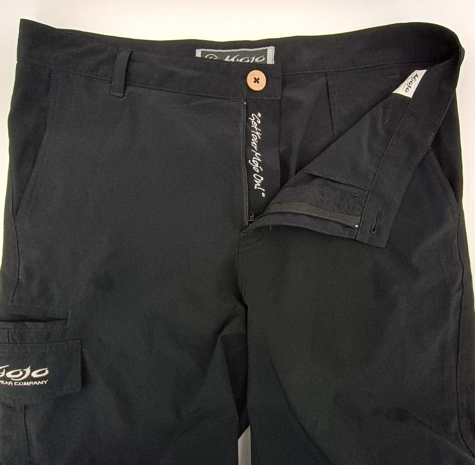 Mojo Sportswear Mens Stretch Fit Performance Shorts Size Medium Black