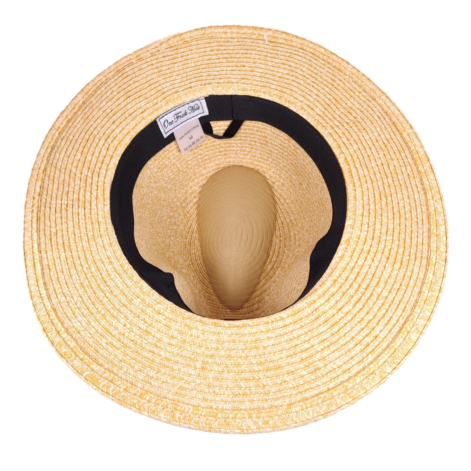 Men’s Natural Tan Safari Hat Woven Paper Straw Outback M-XL Unisex Olive Band