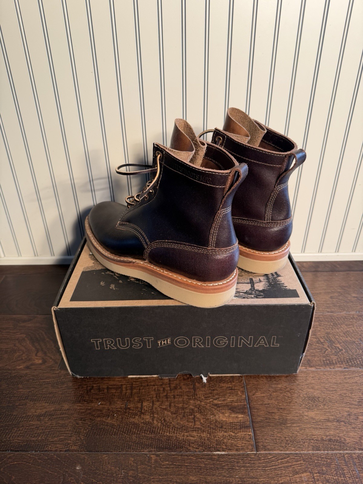 DIVISION ROAD/ WHITES CRUISER 350 VIBRAM 2060 HORWEEN DARK BROWN WAXED FLESH 9D