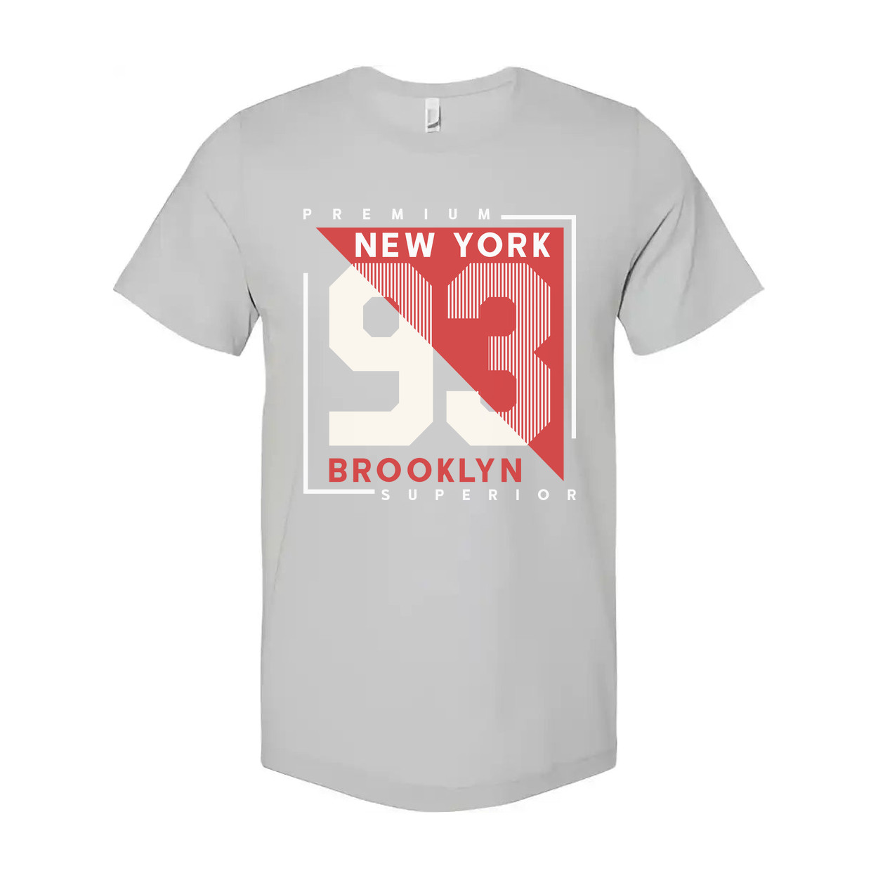 Premium New York 93 Graphic T Shirt With Brooklyn Superior Text Unisex Short Sle
