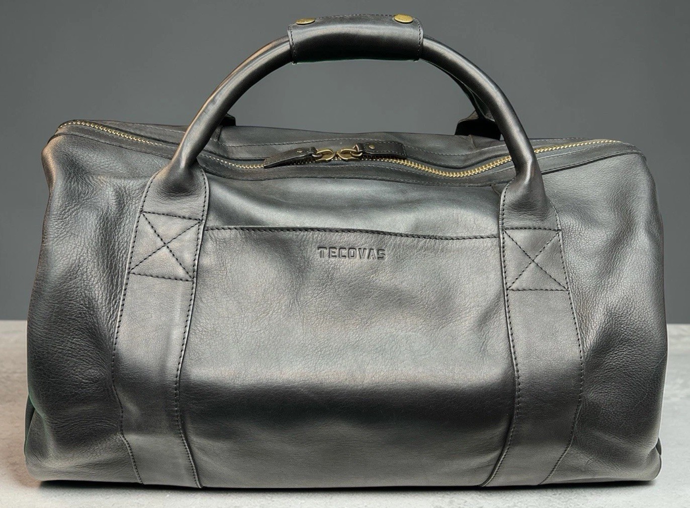 Tecovas Leather Weekender Duffle Bag Large Midnight Black Carry On Travel