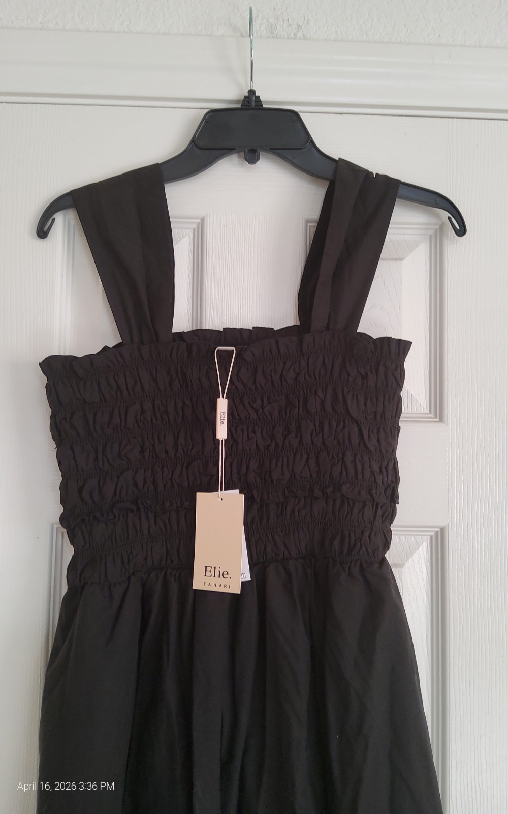 elie tahari Black Lined Super Soft dress Sz M