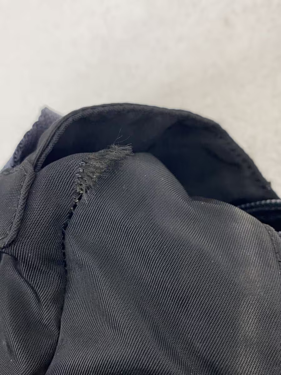 PRADA Tessuto Triangle Logo Plate Backpack BLK Solid
