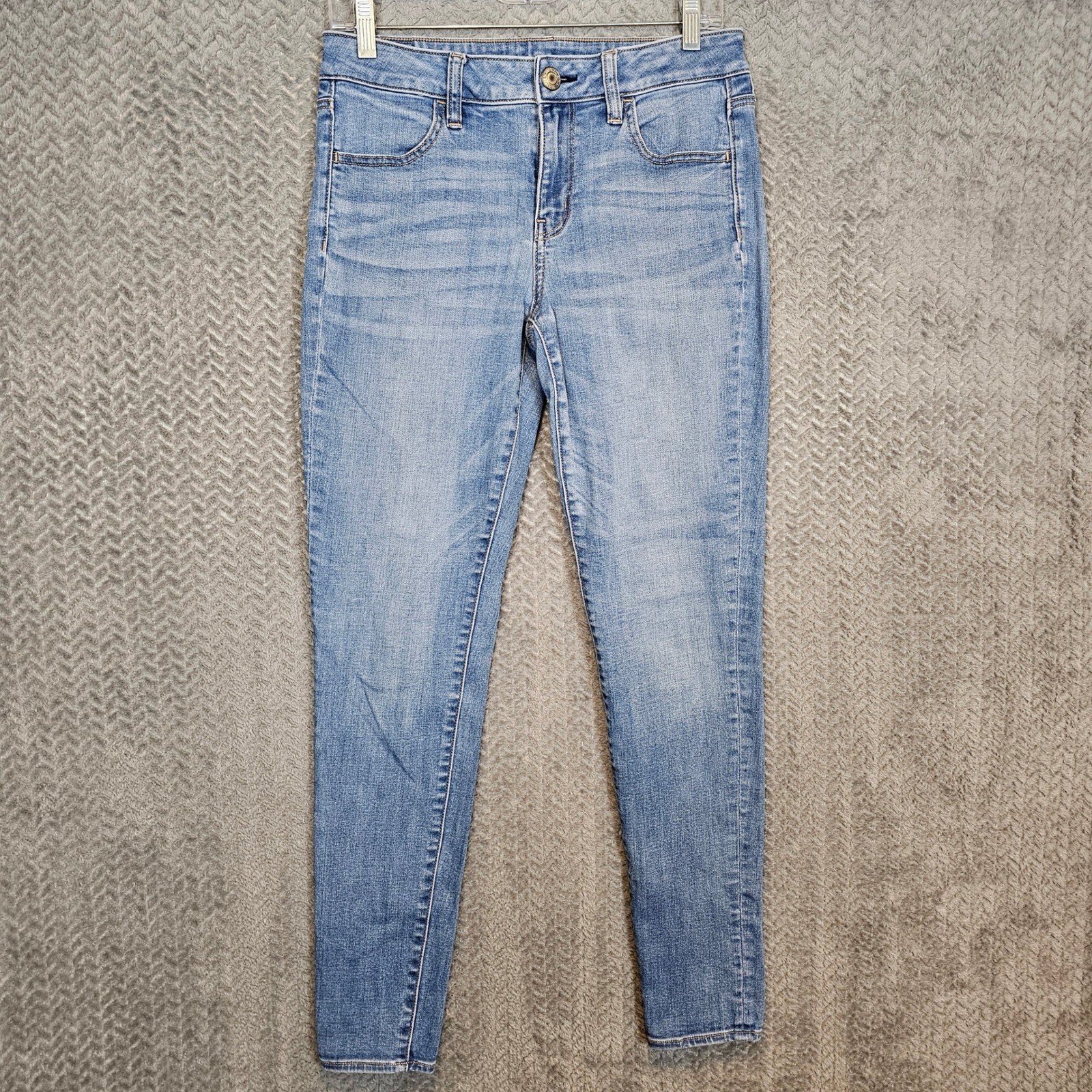 American Eagle Ne(x)t Level Stretch Jegging Medium Wash Skinny Jeans Size 8 Long