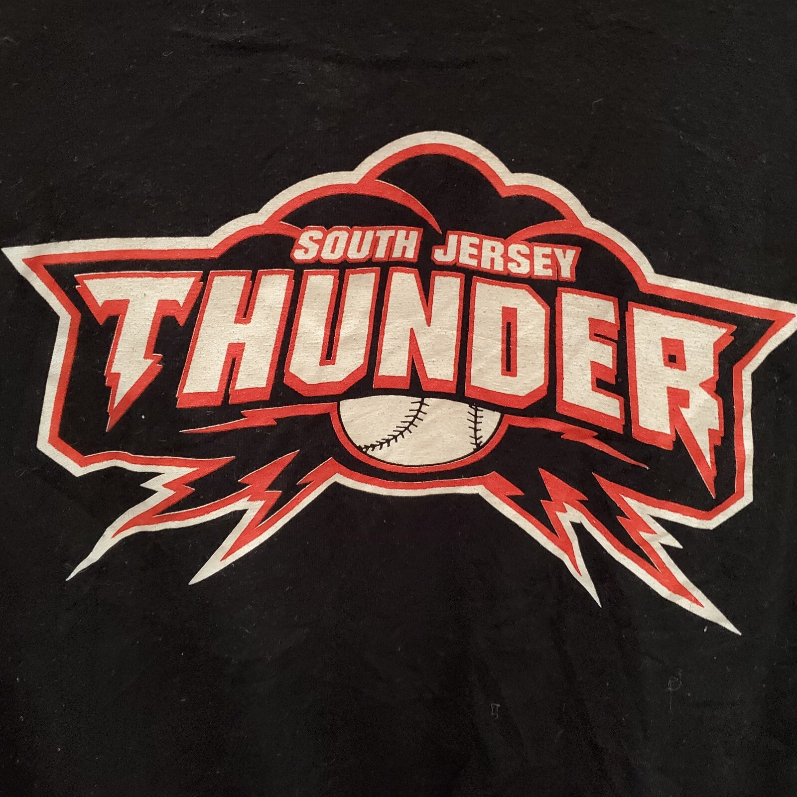 South Jersey Thunder 18U Baseball Shirt Size XL Black Short Sleeve Gildan