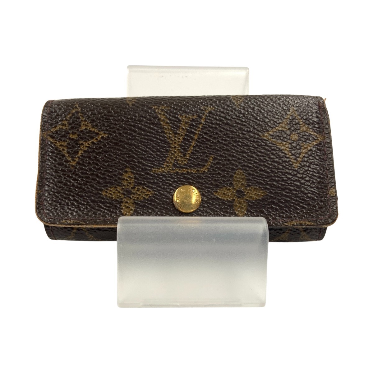 LOUIS VUITTON Monogram Multicles4 4-key holder M69517 Brown Junk item delive…