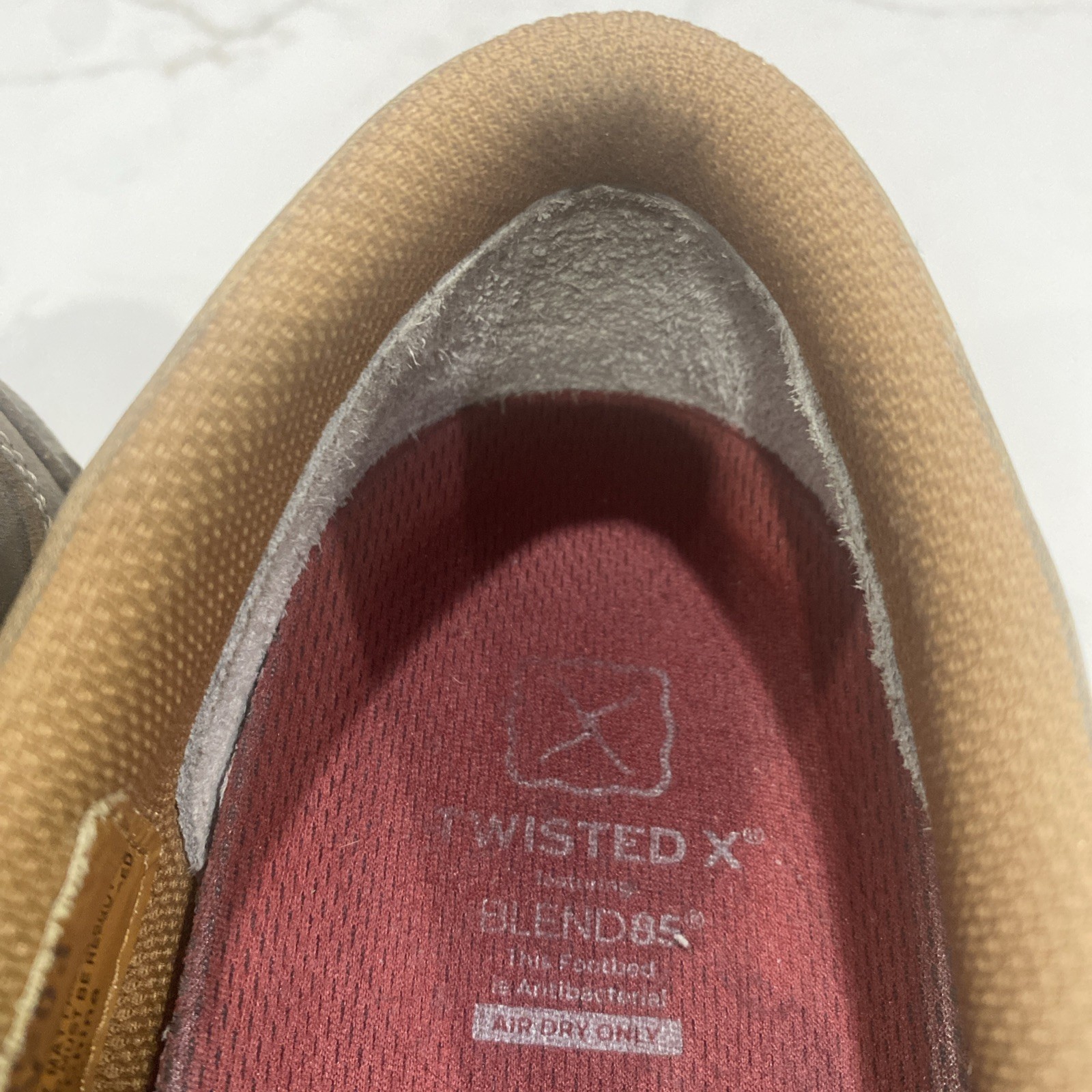 Twisted X Work Comp Toe ASTM EH Driving Moc Loafer Slip-on Shoe Sz 12 W MDMSC03