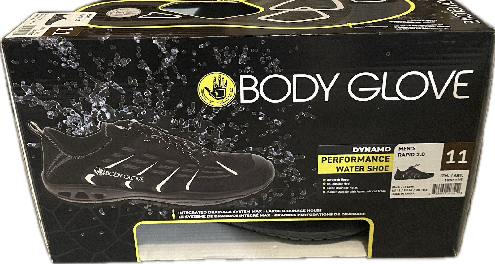 Body Glove Rapid 2.0 Men’s Dynamo Performance Hybrid Athletic Water Shoe Size 11