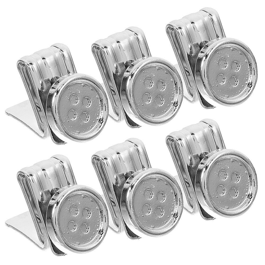 6 Pcs Removable Metal Button Suspender Buttons for Men Pants Jeans