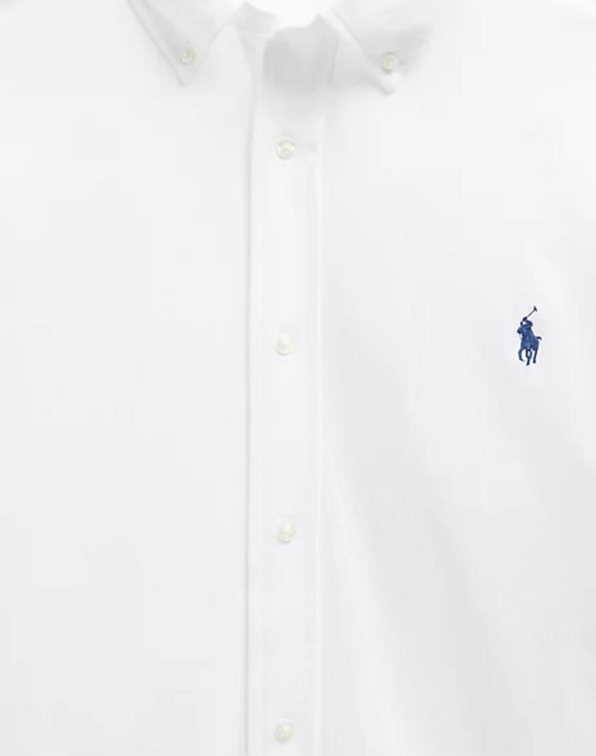 Polo Ralph Lauren Featherweight Button Down Mesh Shirt White Big & Tall Sz 2XB