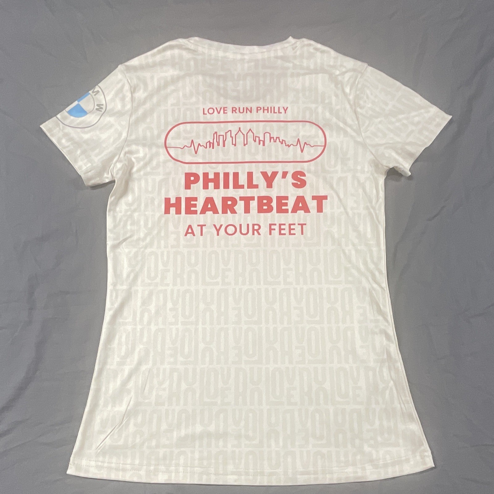 Always Advancing Women’s White Love Run Philadelphia Half Marathon Tee S