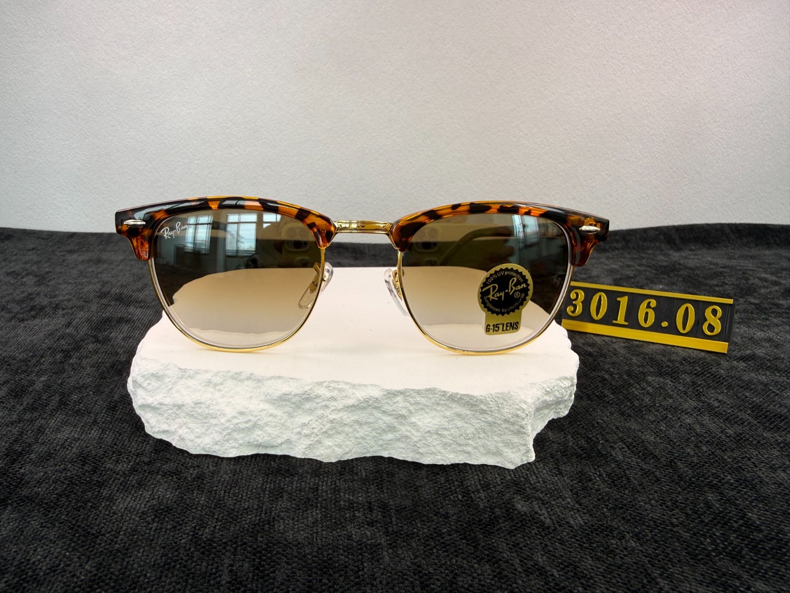 Ray-Ban RB3016 Tortoiseshell Frame Gradient brown Lens Sunglasses