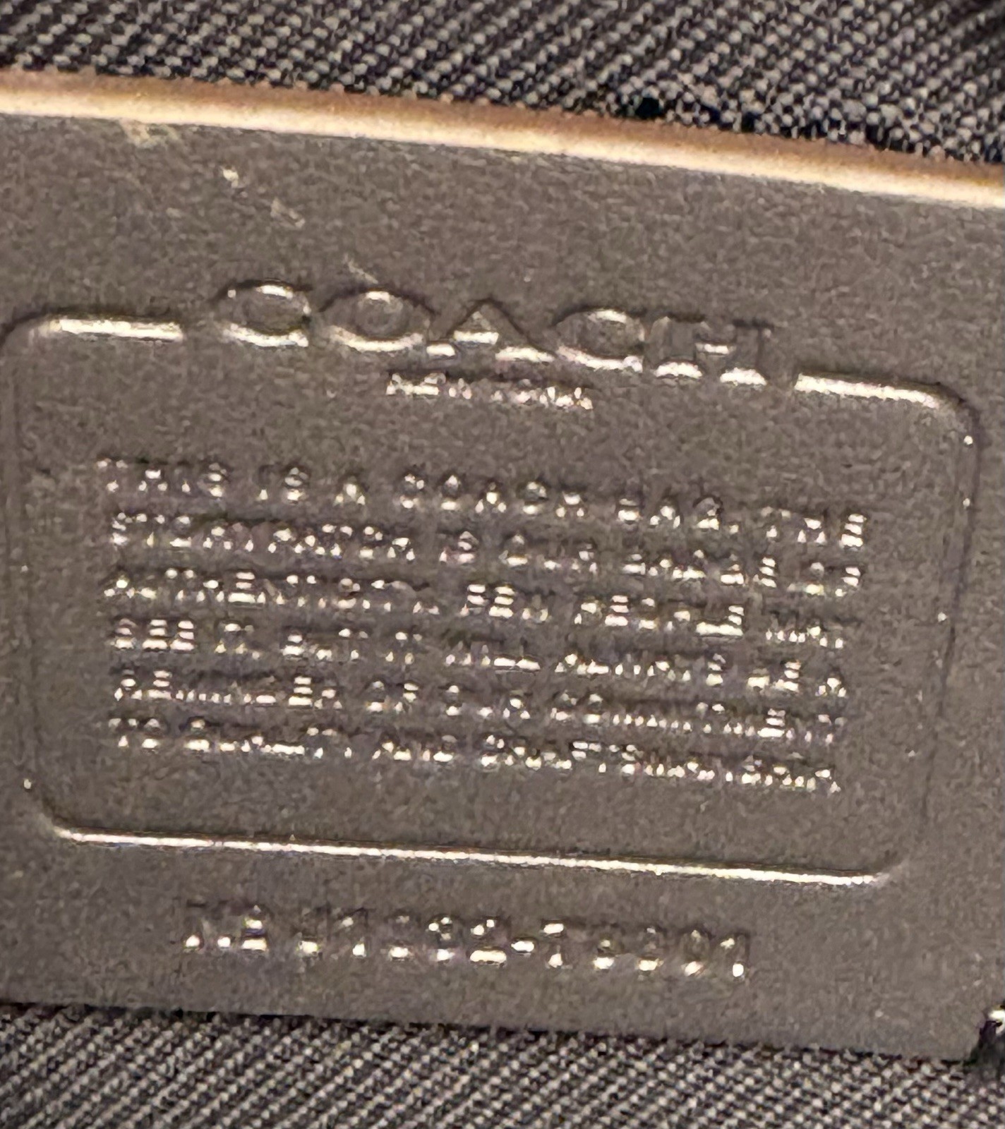 Coach Signature Chain Crossbody Bag Marine Blue Leather 78801 Oct 2019