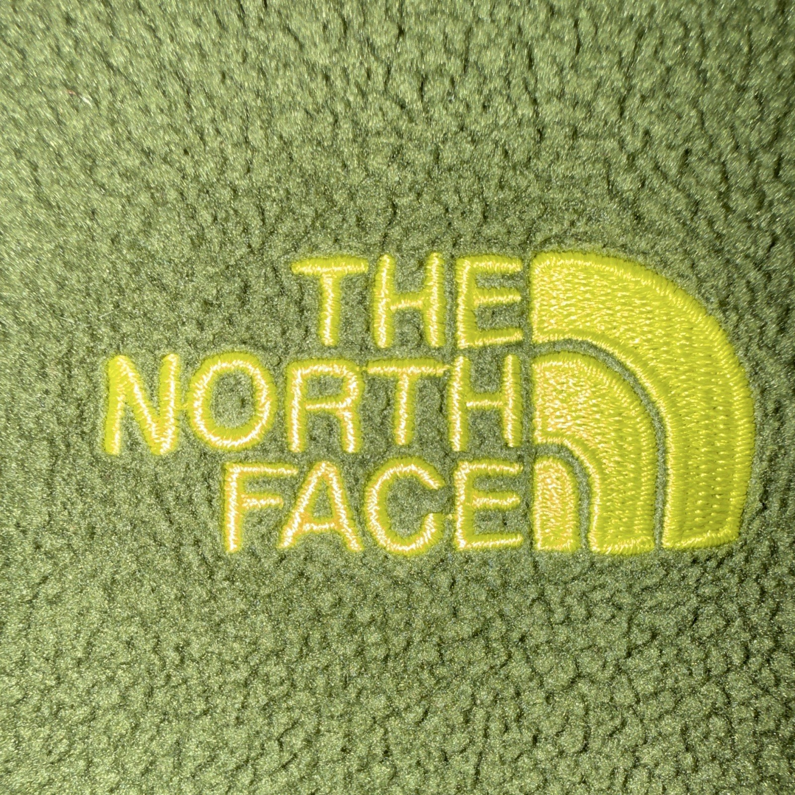 The North Face Men’s Full Zip Fleece Jacket Green/Gray XL Pockets Logo