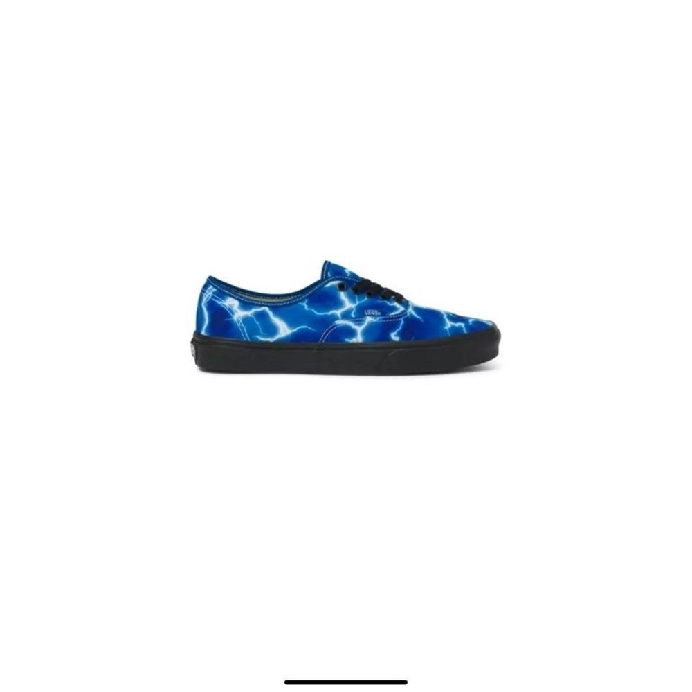 Vans Authentic Lightning Black/Blue VN0A5HZS9FT Skate Shoes Size 8 Men’s