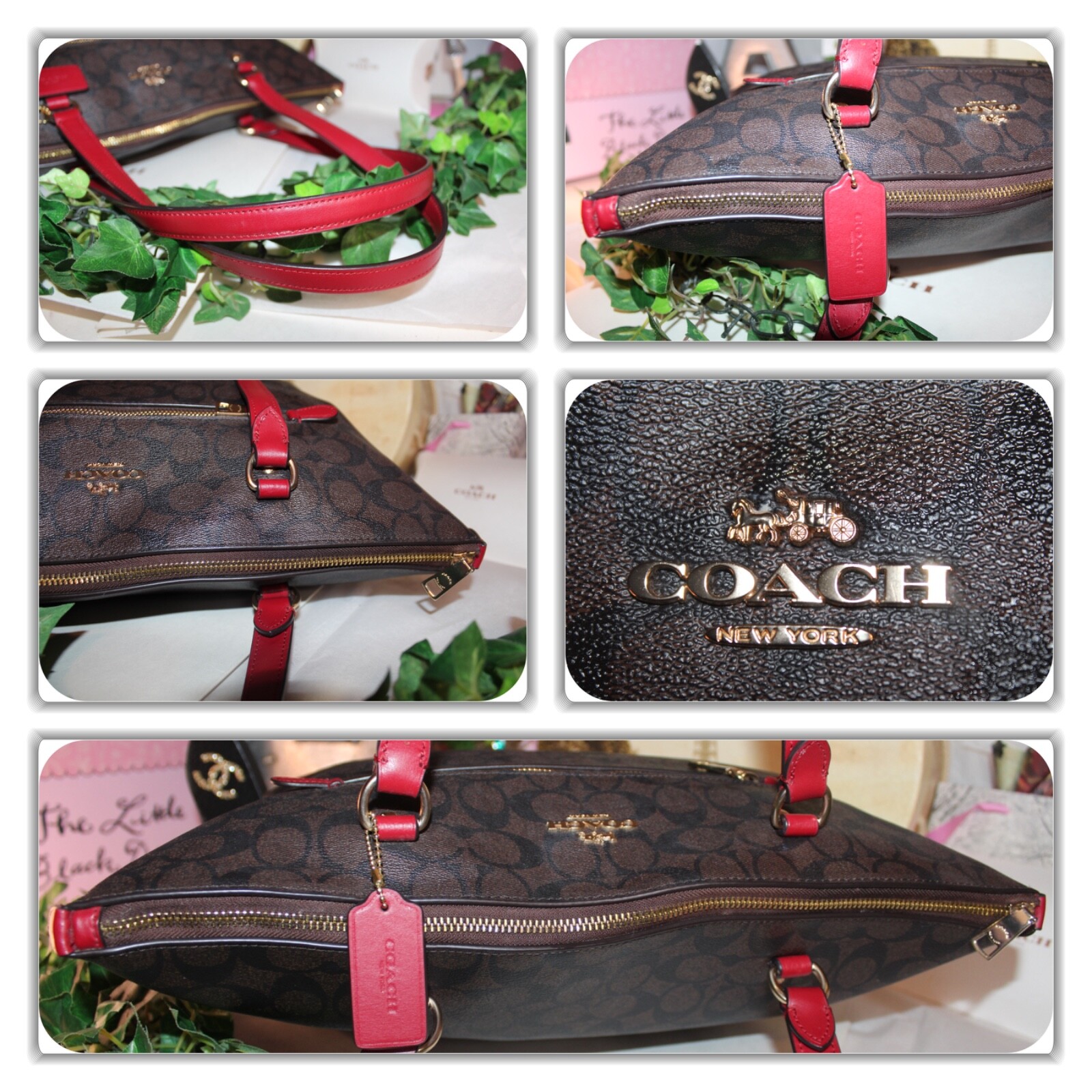 COUTURE COACH LARGE CC MONOGRAM TOTE BAG!