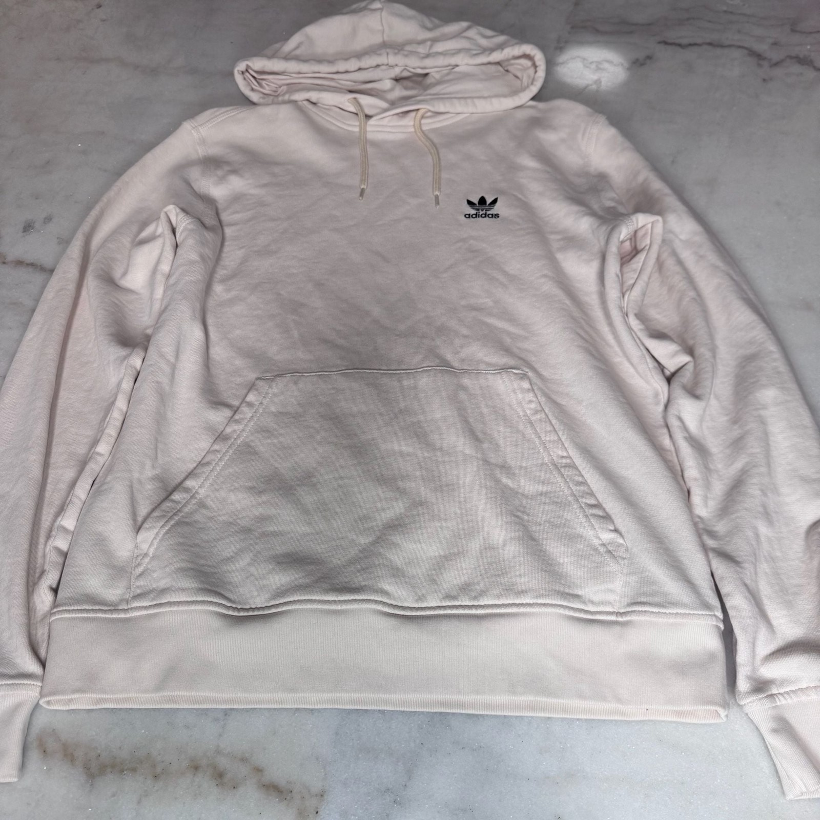 Adidas Originals Trefoil Pullover Hoodie, Off-White/Cream