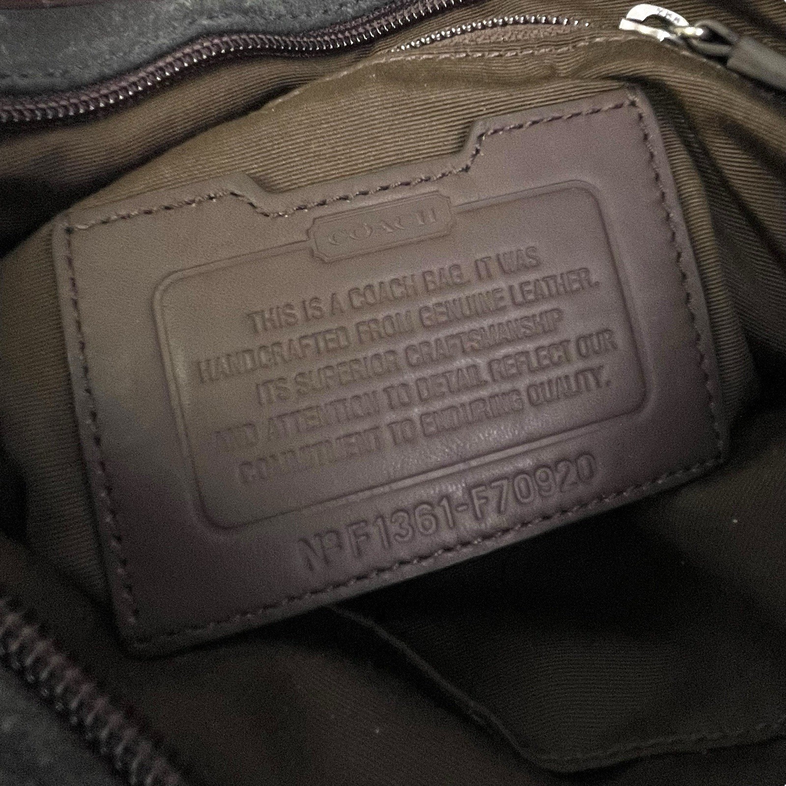 Coach Camden Leather Bag Brown Tech Crossbody Messenger Computer F70920