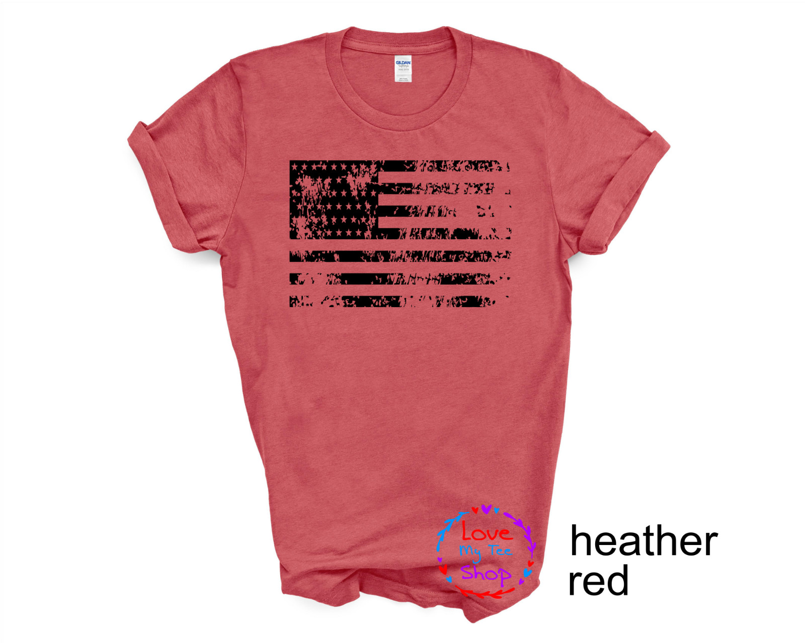 USA Distressed Flag Men T Shirt Patriotic Unisex Adult and youth sizes T-shirt