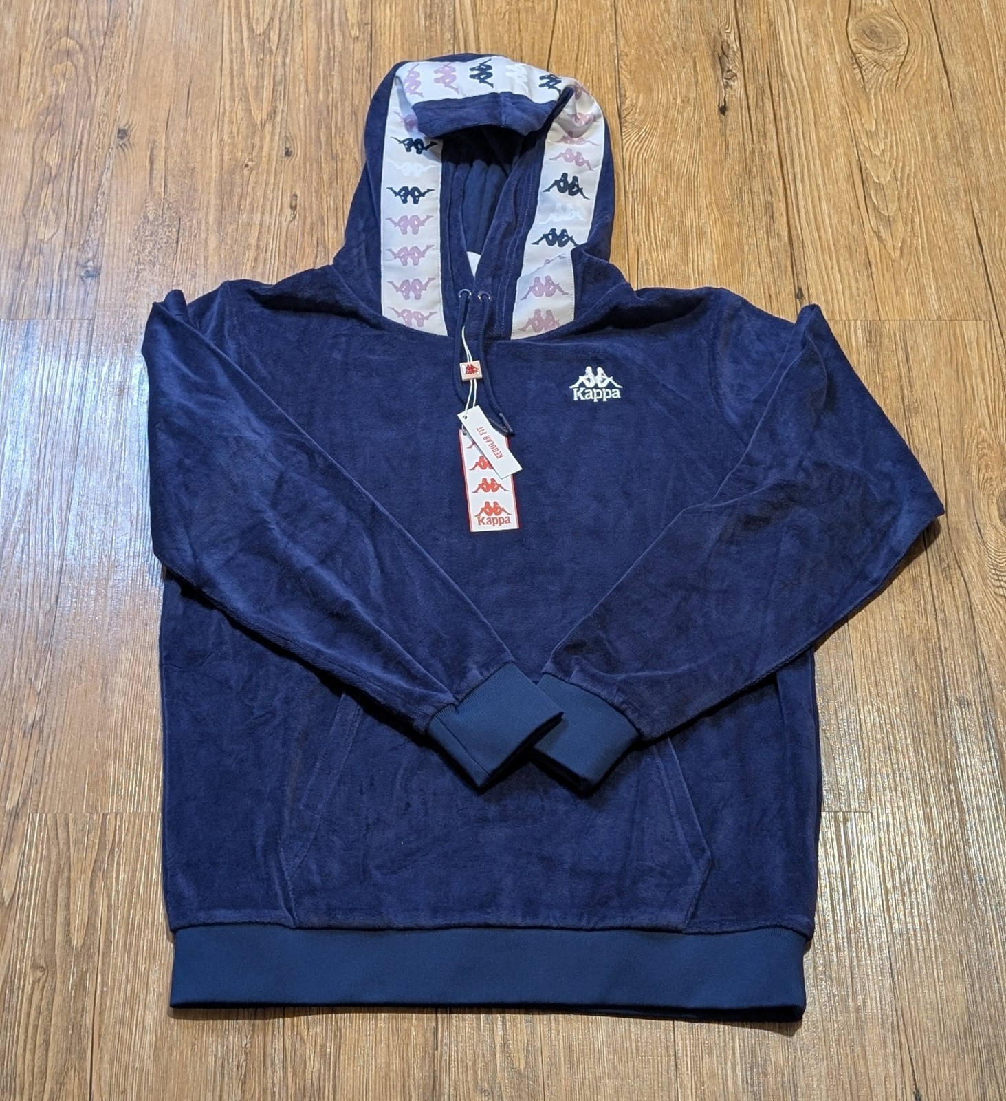 KAPPA 222 BANDA LOREDO 2 Velour Hoodie NWT Size S Regular Fit $195 B22