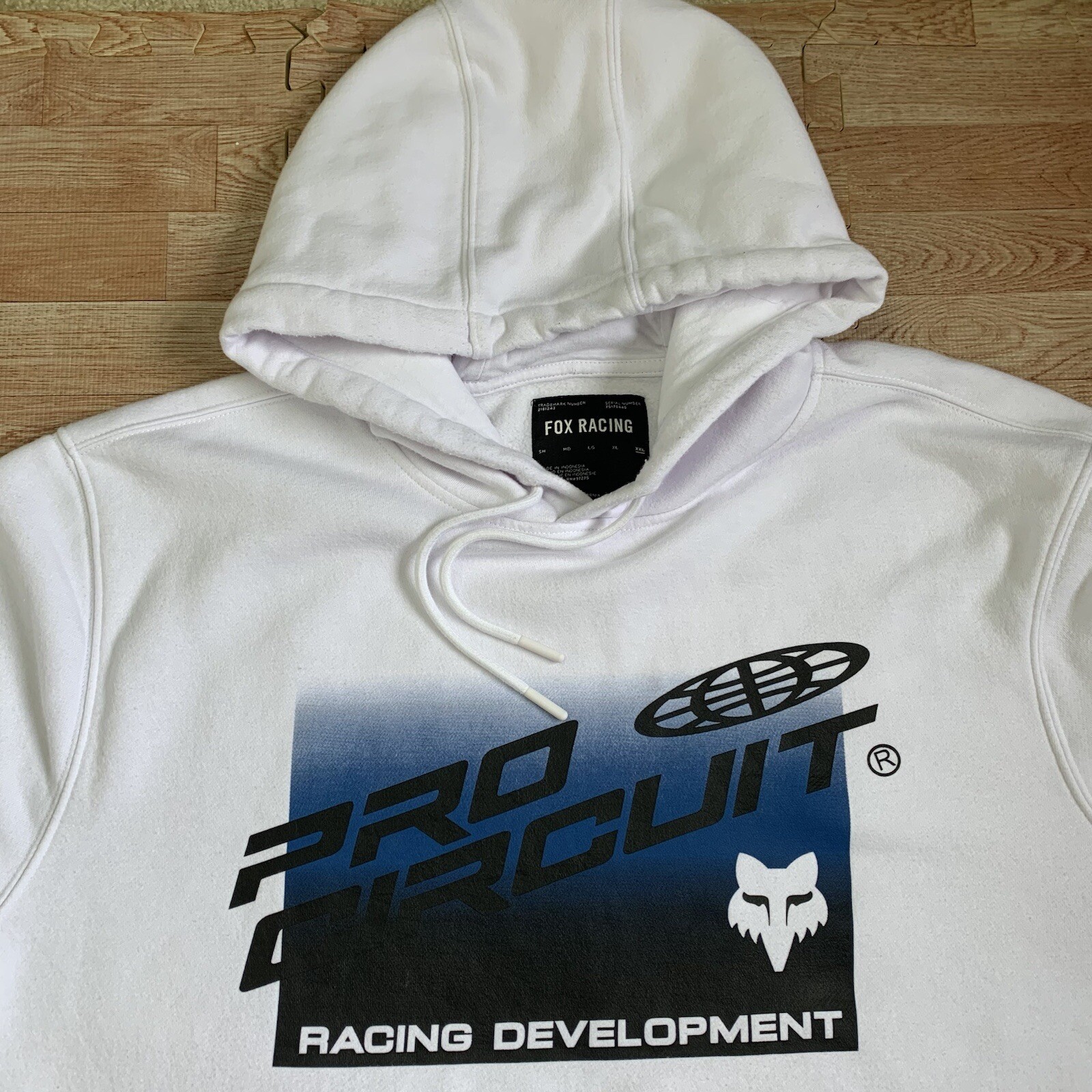 Fox Racing Development Foyl Pro Circuit Hoodie White XXL Sweatshirt Style 30572