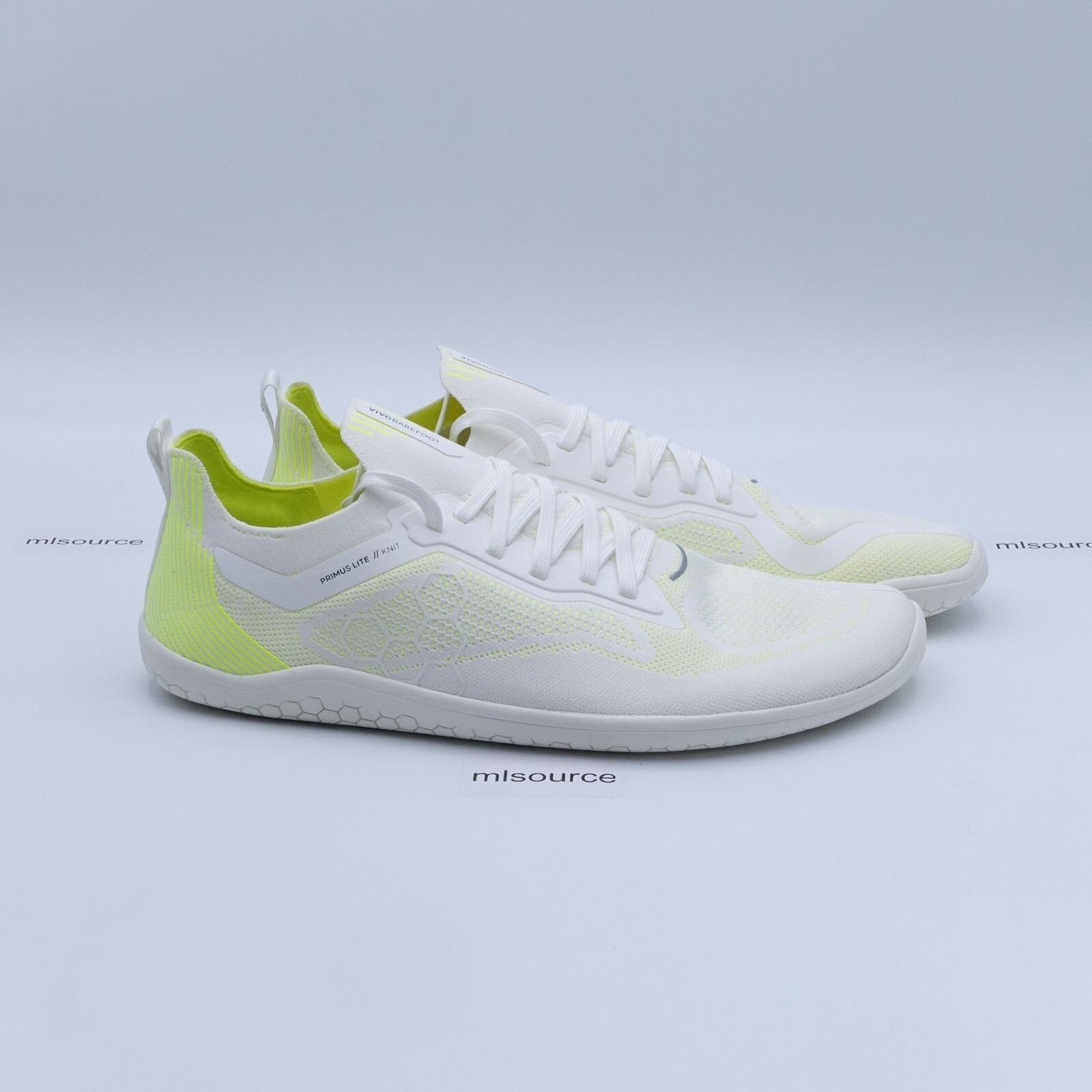 VivoBarefoot Men’s Primus Lite Knit Minimalist Sneakers 309304-04 Safety Yellow