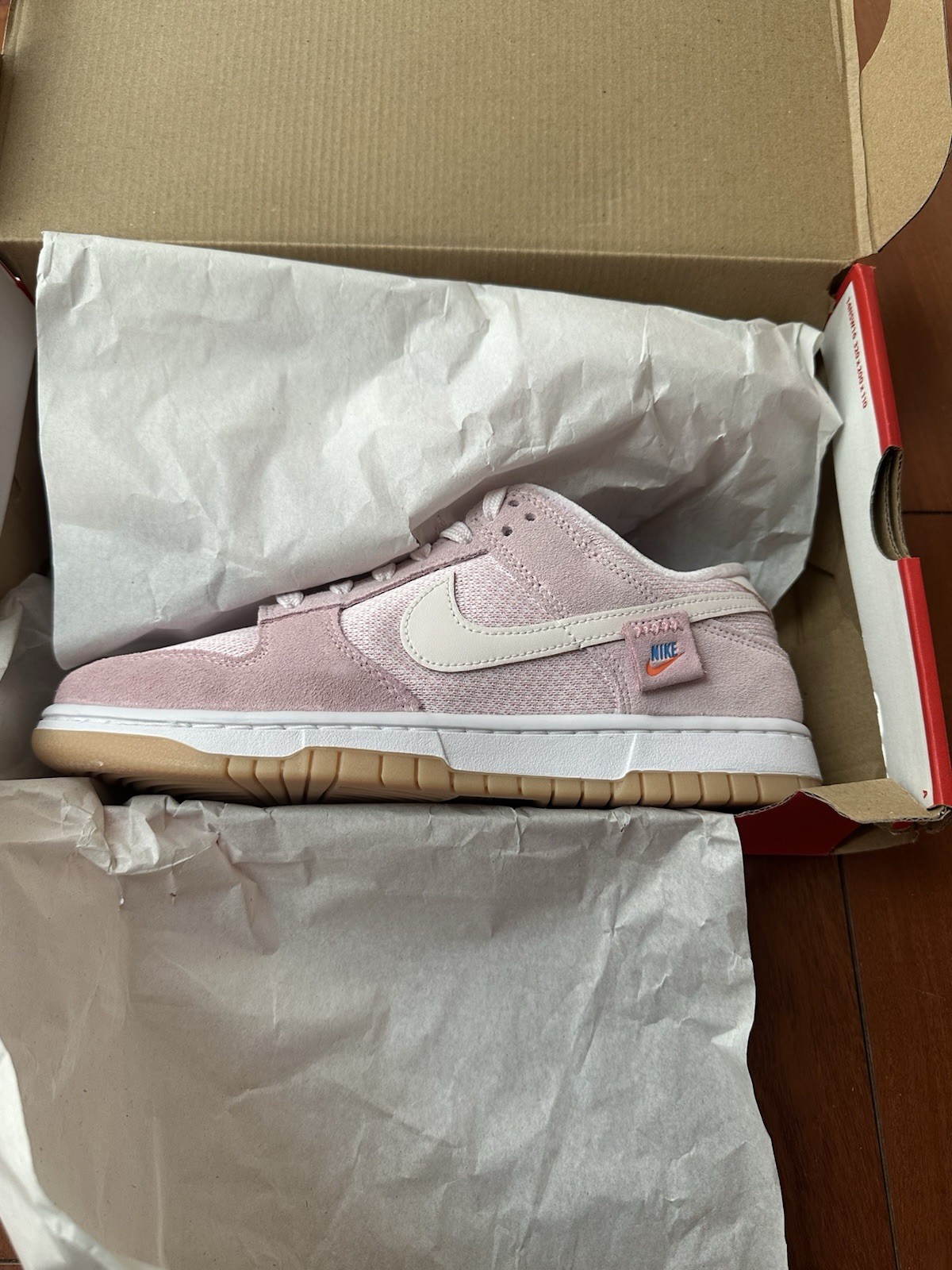 Nike Dunk Low Teddy Bear Light Soft Pink Foam – DZ5318-640 – Size 9 Womens