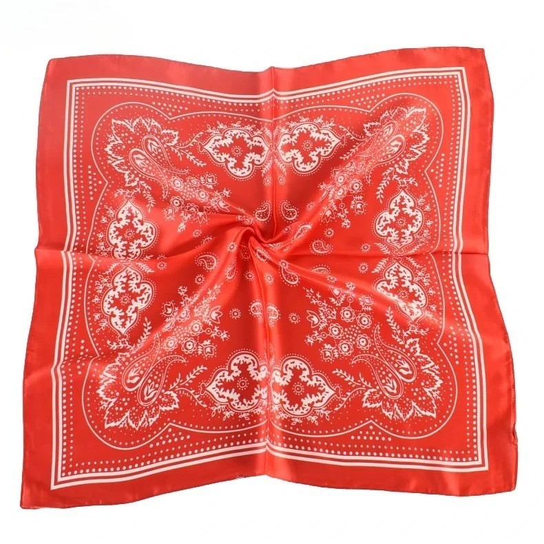 Large Silk Feel Satin Scarf Head Square Wrap Neck Neckerchief Shawl Hair Scarf