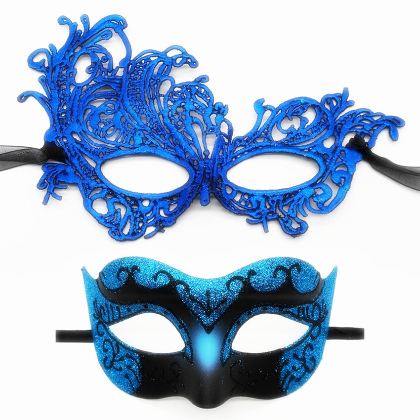 SN-A2-3 Couples Venetian Fairy Pixie Masquerade Halloween Masks 8 Colours
