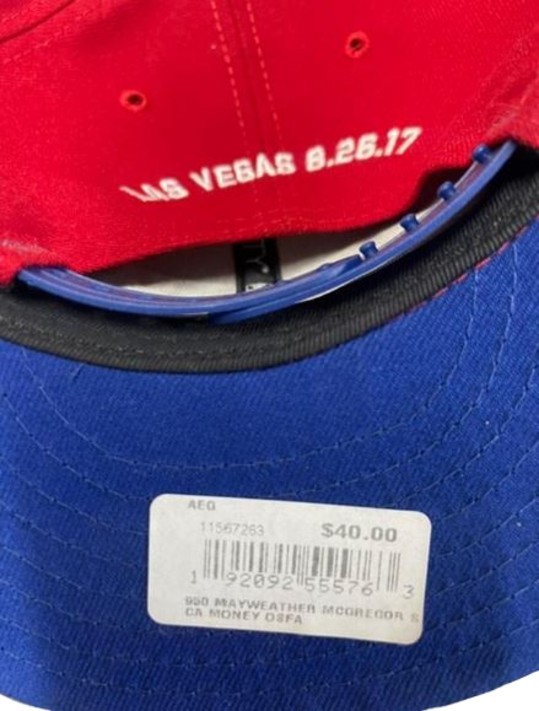 Money Team Floyd Mayweather Boxing New Era SnapBack Hat Cap Las Veags Red & Blue