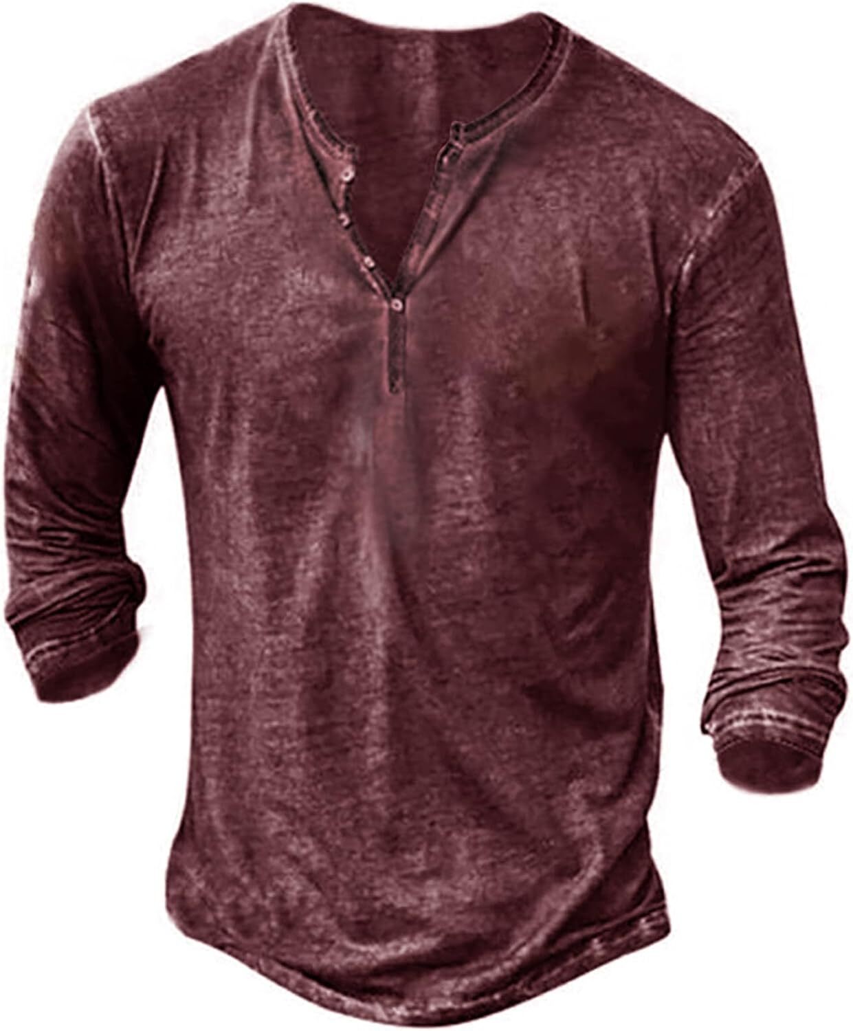 Mens Summer Henley Casual Tee Tops Short Sleeve V Neck Holiday Pullover T Shirt