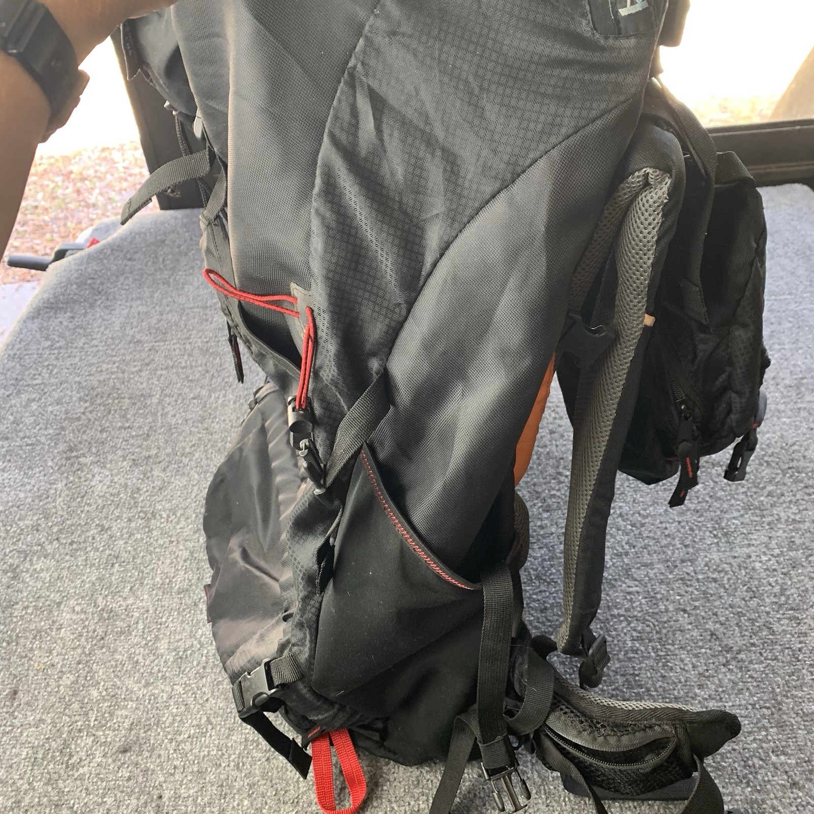 Westfield Trekking Pack Red Black Rucksack Outdoor Backpack Climbing Hiking 70 L
