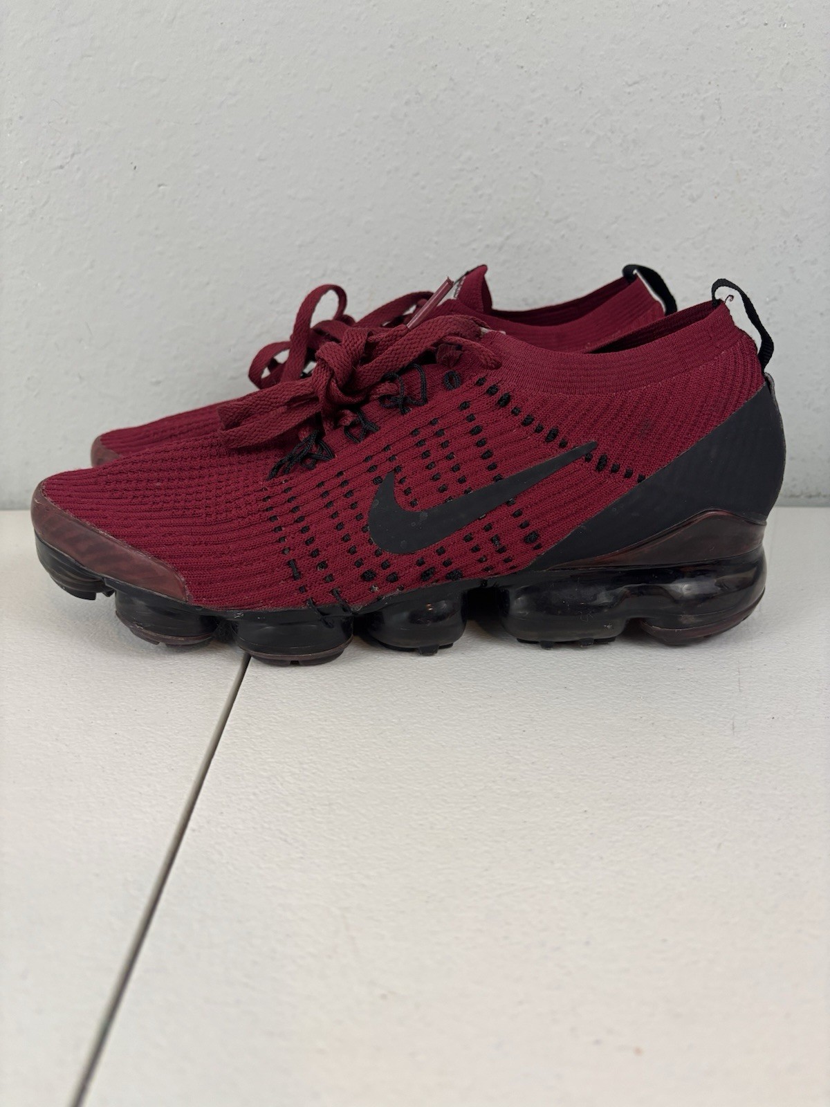 Nike Air VaporMax Flyknit 2019 bright red Men’s Running Shoes Size 11