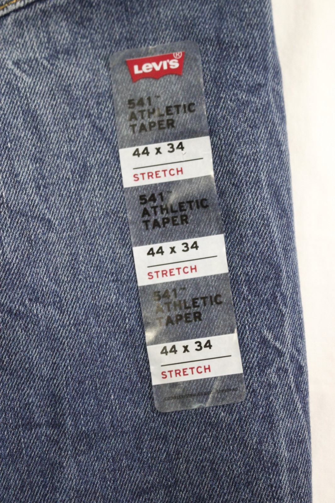 New Levi’s Jeans Men’s 44×34 Athletic Fit Taper 541 Stretch Distressed Med Wash