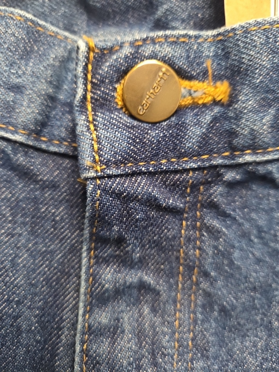 Carhartt B73 Double Front Washed Denim Loose Fit Logger Jean Size 44×32 NWT